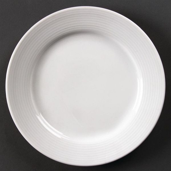 OLYMPIA Assiette linéaire avec rebord large 20cm, UE: 12 pièces, U090