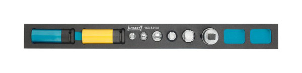 Jeu de douilles Hazet, carré creux 6,3 mm, carré creux 10 mm, carré creux 12,5 mm, carré creux 20 mm, nombre d'outils : 8, 163-131/8