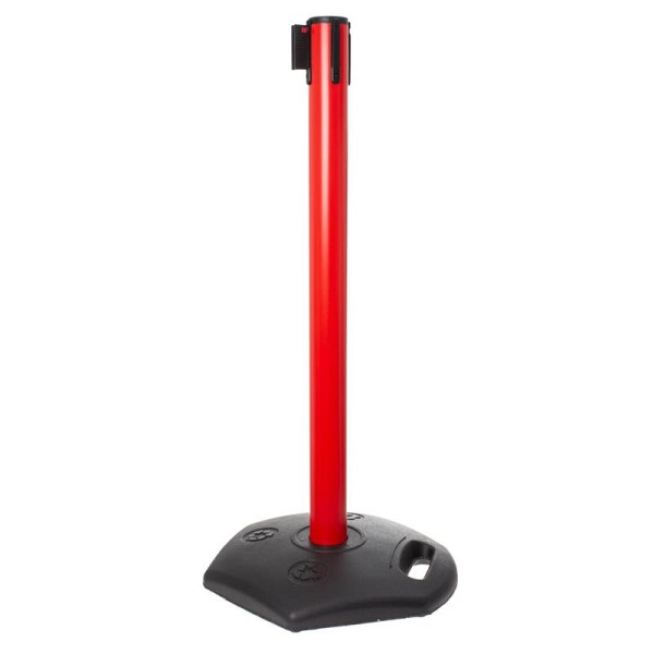 ALLPAX STOPPO XL support de barrière extérieur rouge avec cordon rouge blanc, 10011728