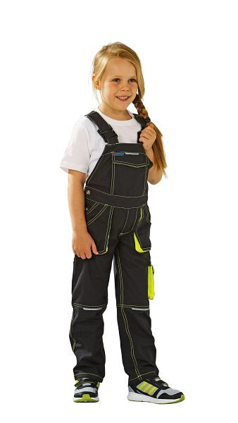 Salopette Planam Basalt Neon Junior, anthracite/jaune, taille 170/176, 6120170