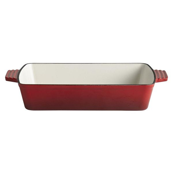 APS Cocotte "5 ÉTOILES", plat à four, fonte, adapté à l'induction, va au four, 33 x 24 cm, hauteur 6,5 cm, 3,5 litres, rouge, 88310