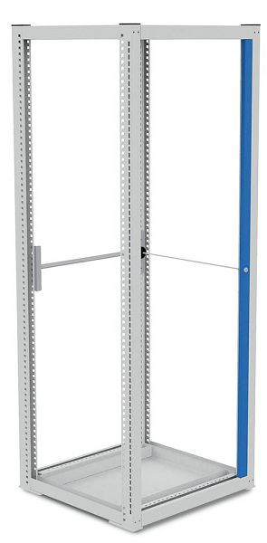 Kit d'étagères de support Bedrunka+Hirth avec serrure à cylindre pour extension verticale 700/1000, dimensions en mm (LxPxH) : 651 x 731 x 1018, SRSTV070/100
