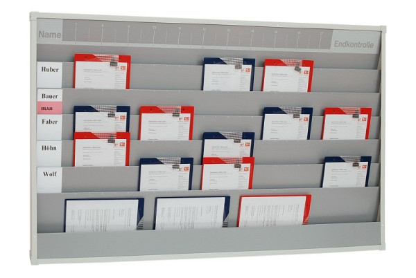 Planificateur d'atelier Eichner large pour ateliers automobiles, gris clair, dimensions : 1 580 x 900 mm, 9019-00588