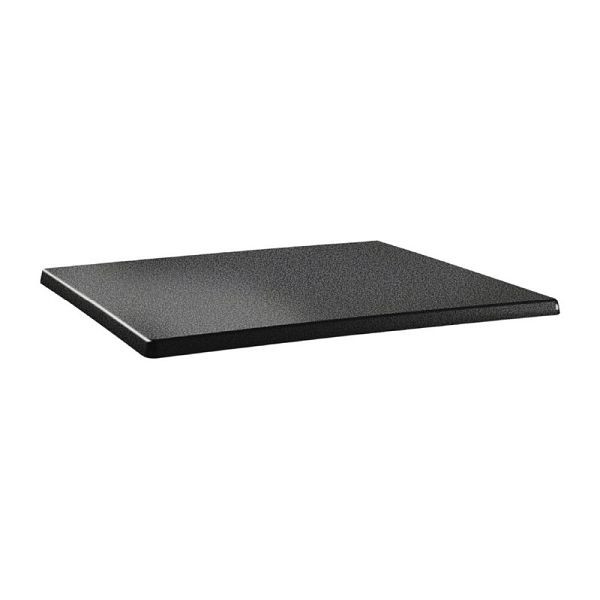 Topalit Classic Line plateau de table rectangulaire anthracite 120 x 80cm, DR902