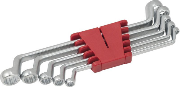 KS Tools jeu de clés polygonales doubles, coudées, 5 pièces 8-19mm, 517.0295