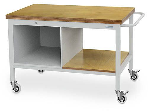 Établi mobile Bedrunka+Hirth, boîtier vide, R 18-24, dimensions en mm (LxPxH) : 1250 x 750 x 859, 04.12.859-1M