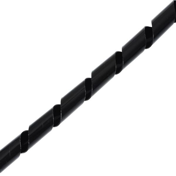 Tuyau de câble spiralé Helos ø 9 - 65 mm, 10m noir, 129253