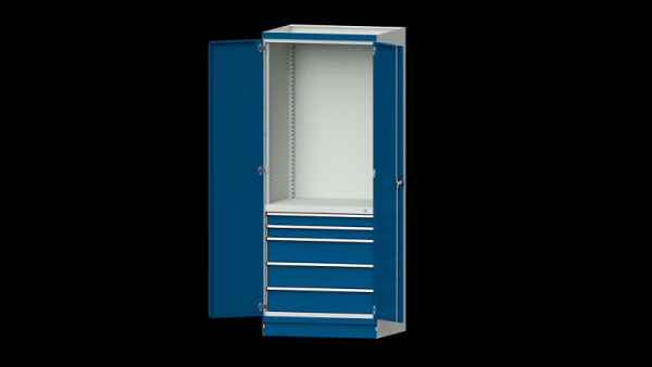 Établis ANKE armoire de base système d'armoire modulaire, série 910 V, modèle 2410, 865 x 720 x 2200 mm, RAL 7035/5010, 631.171