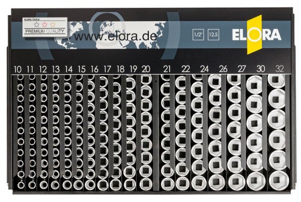 Support de vente ELORA avec inserts 1/2 "12 kt mm, 770-LSP1M, 0770510002000