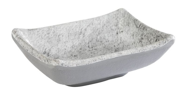 Bol APS -ELEMENT-, 9 x 7 cm, hauteur : 3 cm, mélamine, couleur : aspect béton, 0,03 litre, pack : 24 pièces, 84820