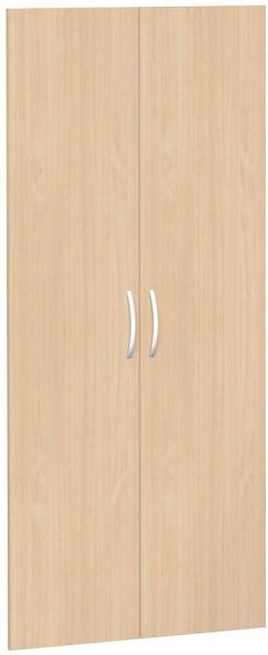 geramöbel jeu de portes battantes pour une largeur d'armoire de 800 mm, y compris amortisseur de porte, non verrouillable, 5 hauteurs de dossier, hêtre, S-385700-B