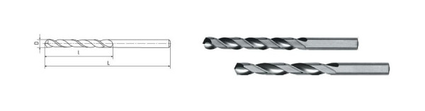 ELMAG Foret hélicoïdal HSS Co5 DIN 338, Ø 4,2 mm - titane, 70235