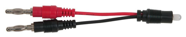 Testeur de polarité KS Tools avec connexion fiche banane 4,0 mm et duo LED, 150.1672