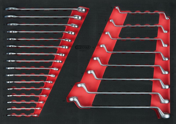 Jeu de clés KS Tools, 24 pièces dans un insert système 1/1, 711.0027