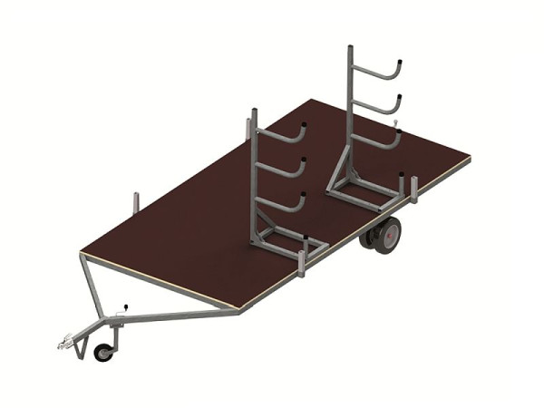Cadre de transport de barre d'obstacles Growi, unilatéral, par paire, 10016310