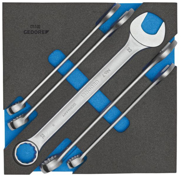 GEDORE insert en mousse vide, jeu de clés mixtes, CT, 2324172