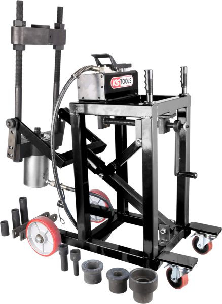 Presse à pivot KS Tools, 75t, avec jeu de manchons, 29 pièces, 460.3620