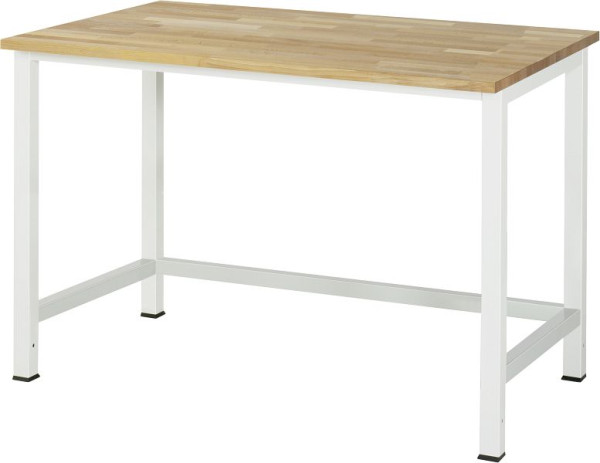 Table de travail RAU série 900, plateau en hêtre massif, 1250x825x800 mm, 03-900-1-B25-12.12