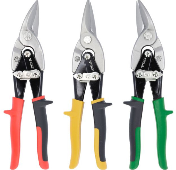 Brilliant Tools jeu de cisailles à tôle à levier, 3 pièces, BT067200