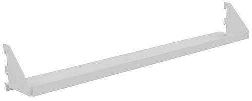 Demi-étagère Bedrunka+Hirth pour coulissant vertical, pouvant être suspendue des deux côtés, dimensions en mm (LxPxH) : 592 x 67 x 91, SRHFBVZ150