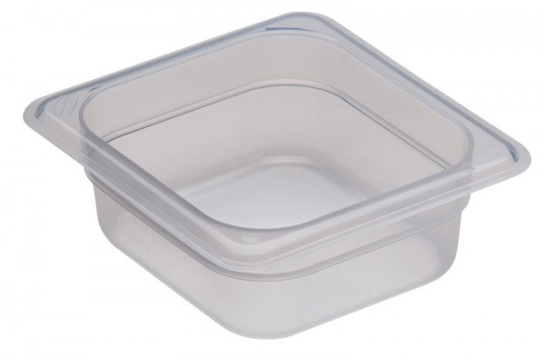 Conteneur GN Cambro 1 / 6-65 mm en polypropylène translucide, paquet de 6, 62PP190