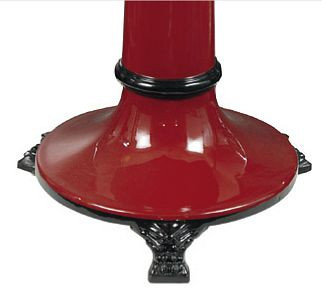 ADE Cadre de base rond pour Prosciutto300, peint en rouge foncé, Z4000