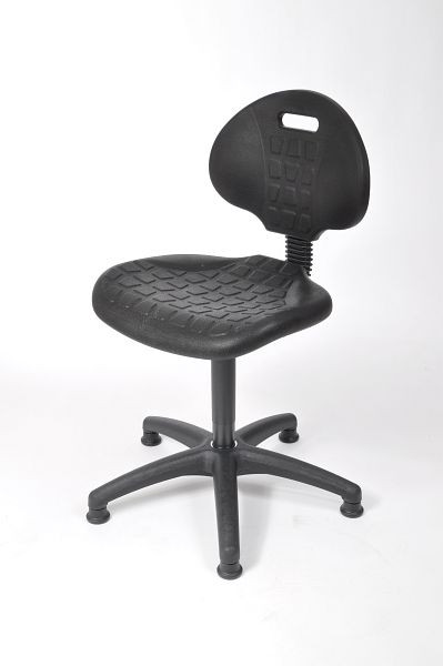 Chaise de travail Lotz, ressort à gaz, hauteur d'assise 490-690mm, support de ressort à gaz renforcé, dossier avec poignée encastrée, réglage en hauteur avec ressort à gaz, 6265.01