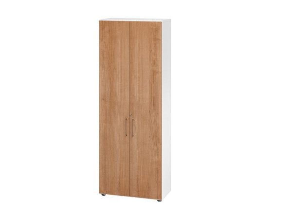 Hammerbacher armoire combinée 6OH 968T6 blanc/noyer, 80 x 42 x 215,4 cm, V968T6/W/N/BS