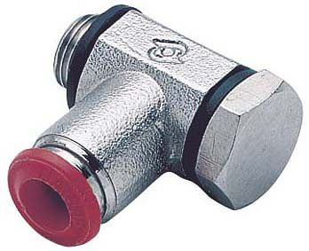 temporisateur B-WSH-5-1/8-MSv, raccord banjo coudé - cylindrique, 1 voie avec vis banjo, tuyau Ø : 5 mm, filetage : 1/8'', UE : 10 pièces, 03635524