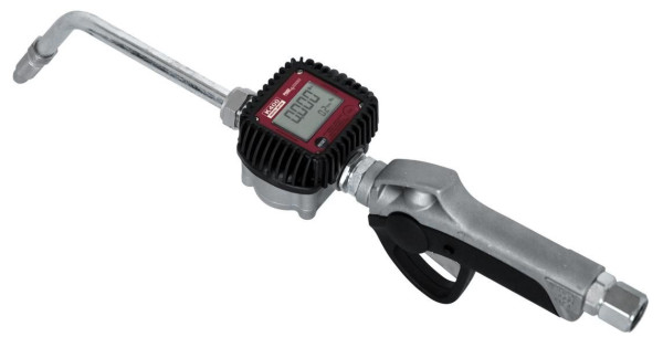 Pistolet ZUWA pour huiles avec compteur numérique K400 rigide, pour débit maxi 1-30 l/min., 131802