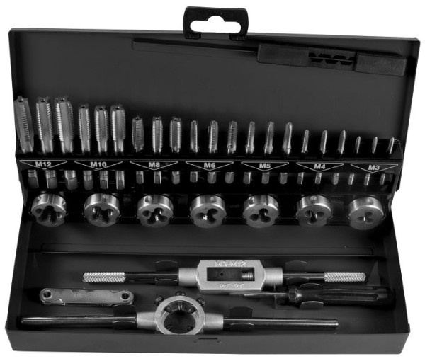 Jeu de filetage SW-Stahl, M3-M12, 32 pièces, 82233L