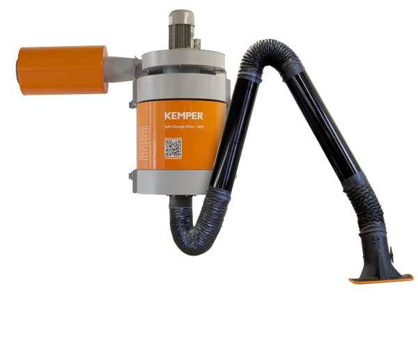 Système d'aspiration ELMAG, MaxiFil, stationnaire, bras d'aspiration Ø 150 mm/2 m en version tubulaire, 58641
