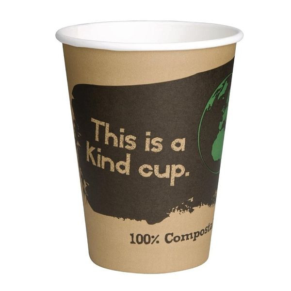 Gobelets pour boissons chaudes compostables Fiesta Green simple paroi 34cl 1000 pack, DS058