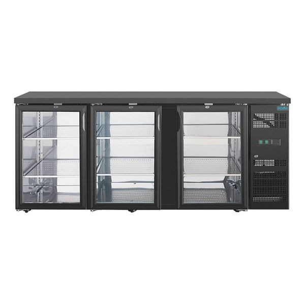 Réfrigérateur de bar Polar U-Series avec présentoir 3 portes, UA022