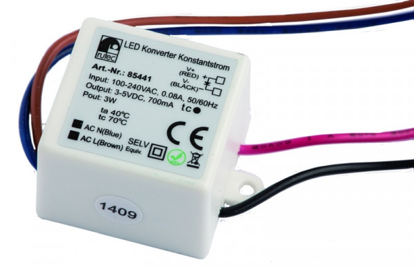 rutec Projekt 700mA 2, 1 - 3,5W 3 - 5V convertisseur à courant constant, PHE441