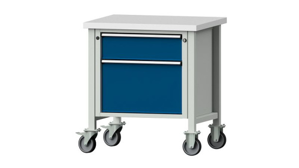 Établis ANKE Établi en caisson, modèle 55 V, 800 x 700 x 890 mm, RAL 7035/5010, KSP 40 mm, 307.037