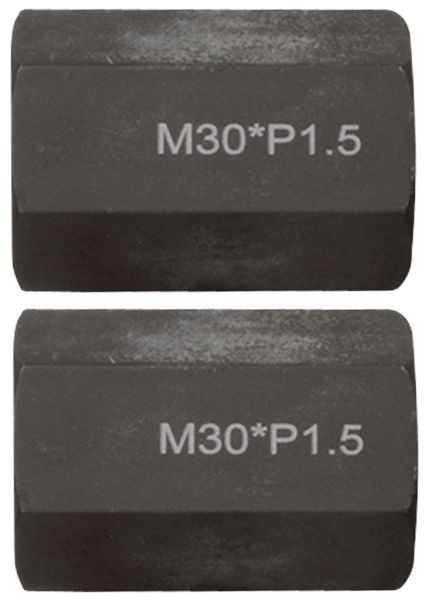 KS Tools jeu d'adaptateurs de filetage M30x1,5x65mm, 2 pièces, 460.1778