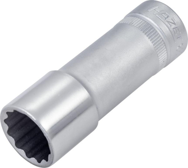 Douille Hazet, Bi-Hex, carré creux 10 mm (3/8"), 15 mm, type long avec moletage, 880TZ-15