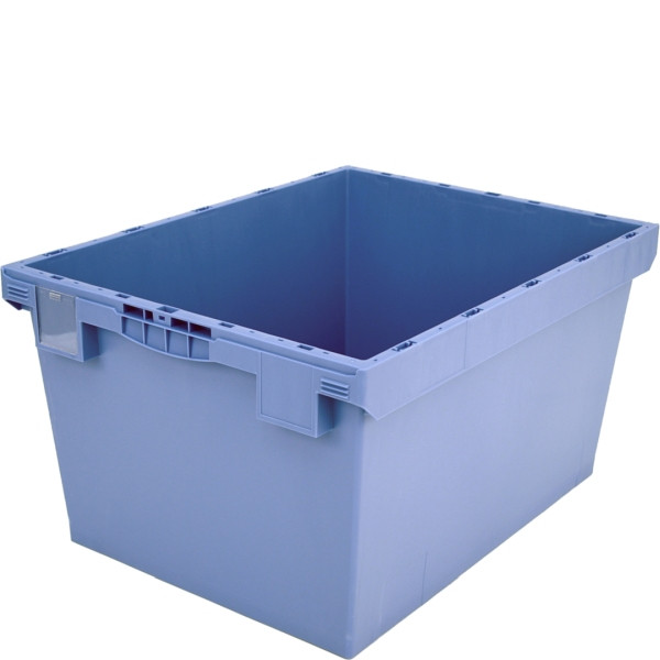 BITO conteneur réutilisable MB sans accessoires/marchandises dangereuses /MB 86421R 800x600x423 bleu pigeon, fond nervuré, C0401-0028