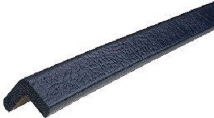 Protection d'angle Knuffi, profilé d'avertissement et de protection type E, gris graphite, 1 mètre, PE-100061