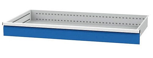 Tiroir Bedrunka+Hirth, rails inclus, R 48-24, hauteur du panneau 125 mm, capacité de charge 180 kg, dimensions en mm (LxPxH) : 1200 x 600 x 125, 60.13.125V18