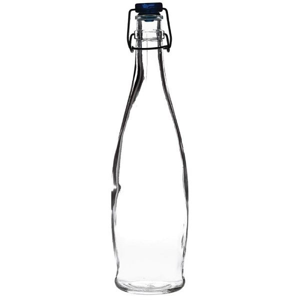Bouteilles en verre Artis avec couvercle basculant 1L, UE : 6 pièces, CF730