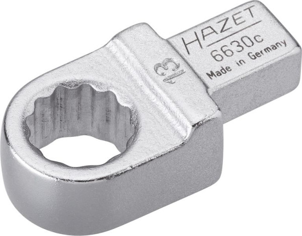 Clé polygonale à insert Hazet, insert carré 9 x 12 mm, profil de traction double hexagonal externe, 13 mm, 6630C-13