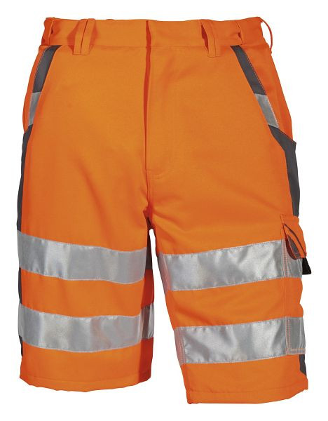 Short de protection d'avertissement PKA, 280 g/m², orange/gris, taille : 46, UE : 5 pièces, WASH-O-046