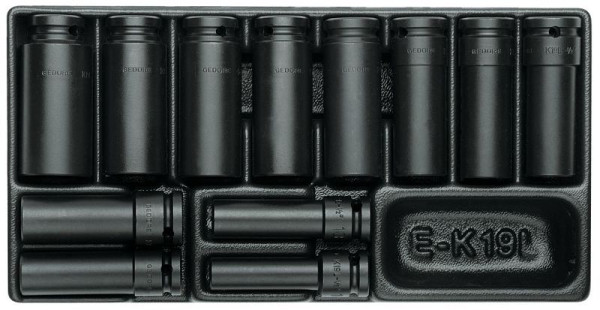 Module d'outils GEDORE, jeu de douilles pour tournevis électriques 1/2''', 1640836
