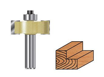 Fraise à feuillure Projahn avec roulement à billes D 31,7 mm, L 44,5 mm, L2 12,7 mm, 33211317