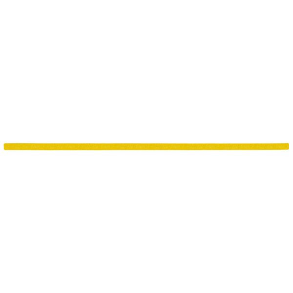 m2 Revêtement antidérapant Bandes simples jaunes déformables 25x1000mm, UE : 10 pièces, M2GV100252