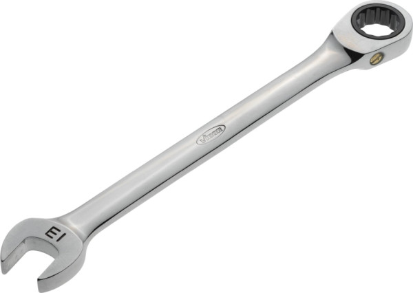 Clé mixte à cliquet VIGOR, longue, profil à six pans extérieurs, profil à double six pans extérieur, 13 mm, V1023