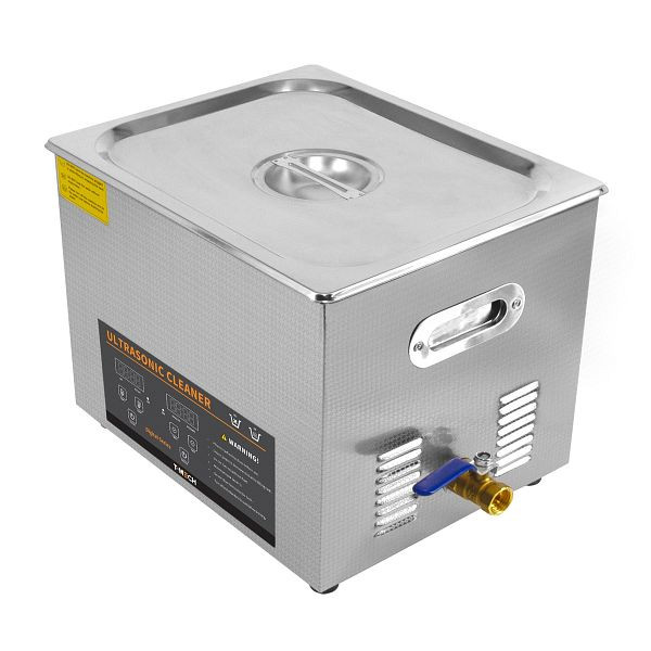 T-Mech Digital 15L Nettoyeur à ultrasons Minuterie de nettoyage en acier Fonction de chauffage Panier, 211418