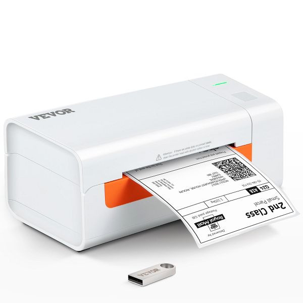Imprimante d'étiquettes VEVOR imprimante d'étiquettes 203DPI dispositif d'impression d'étiquettes 40-108mm USB, YSBQDYJFTSYCBYHKSV2